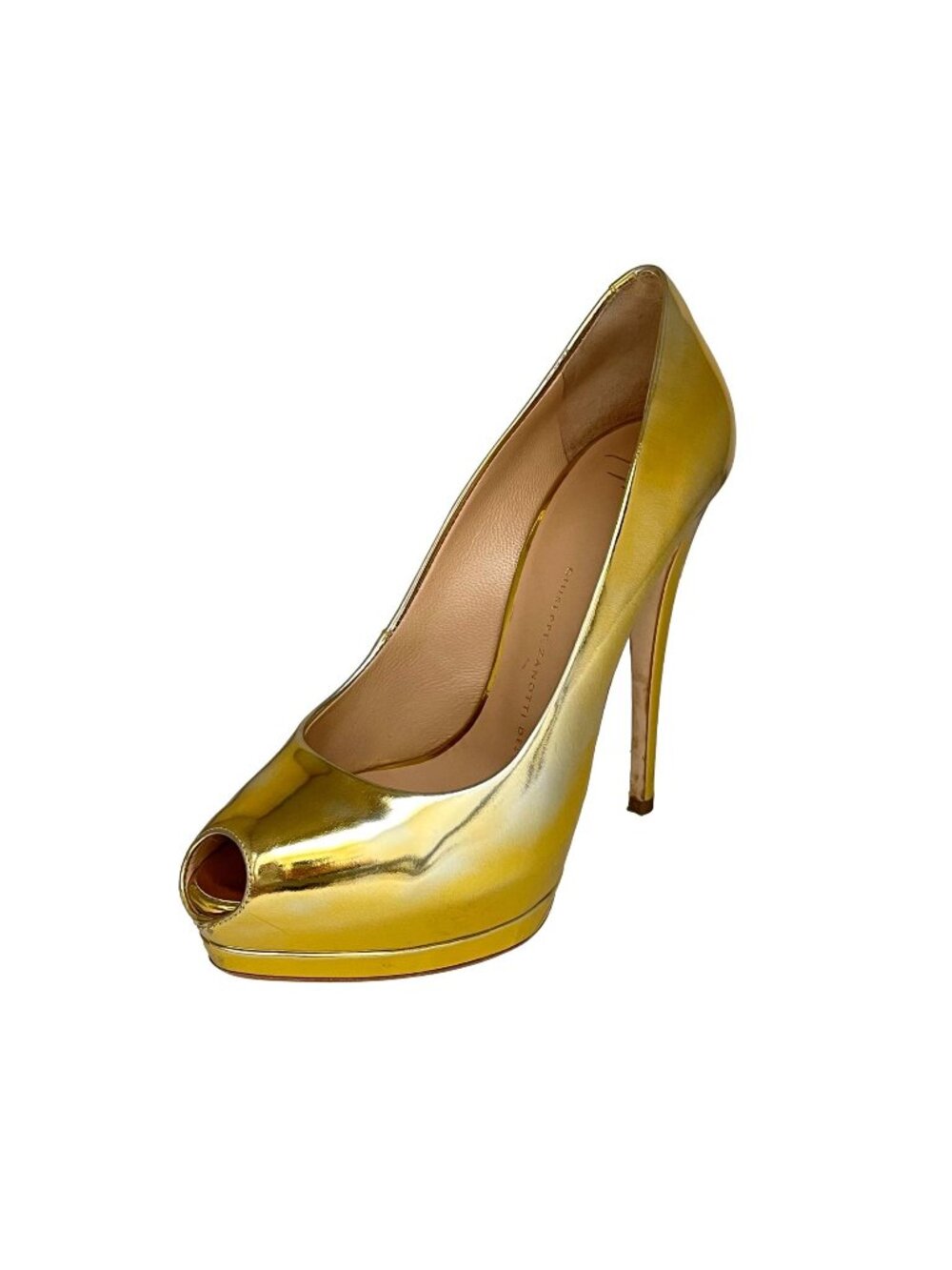 Giuseppe Zanotti Metallic Gold Stilleto Pumps